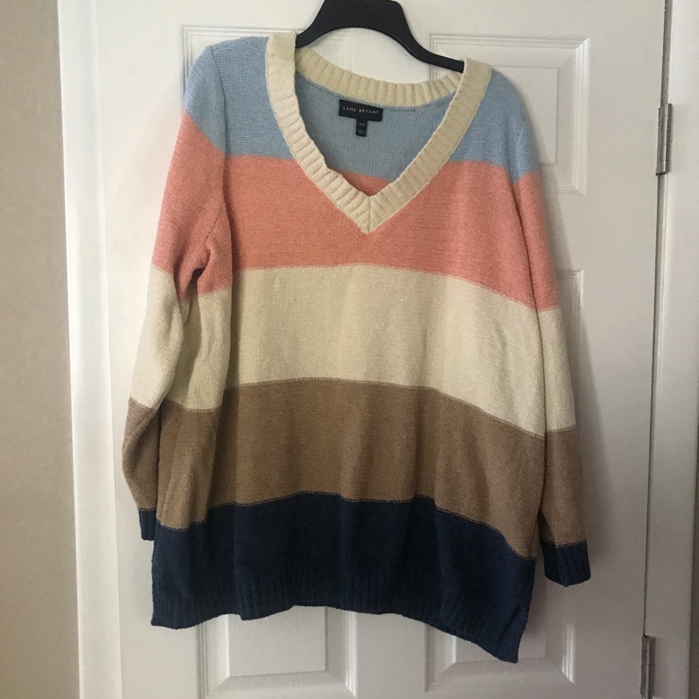 Lane Bryant Striped Sweater 14/16